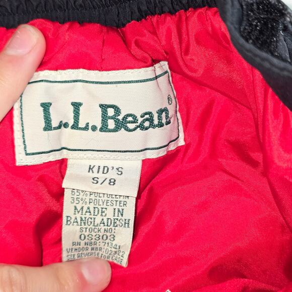90s-Y2K Era Vintage LL Bean Black Snow Pants Kids Size S/8 - Picture 10 of 12